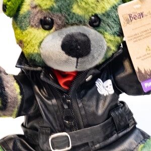 Camo Bear (Eco) IN Easy Rider Biker Outfit (LIMITED EDITION)